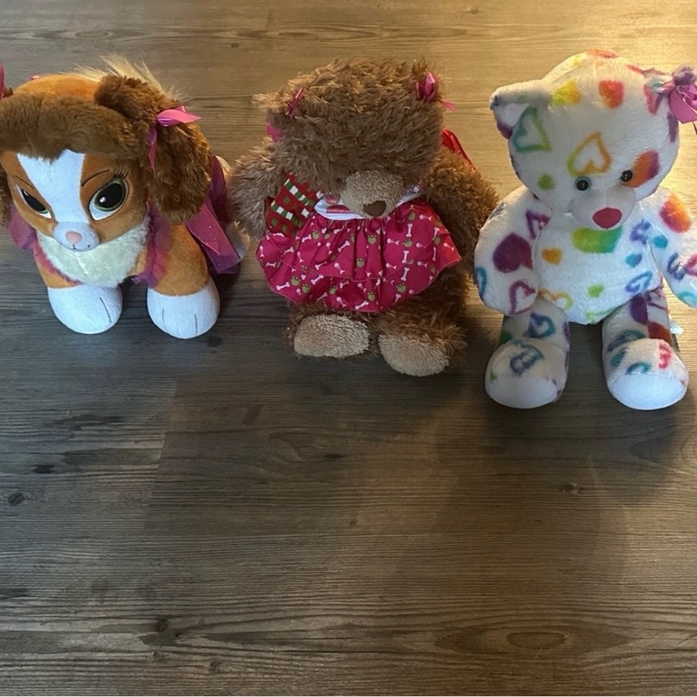 Build-A-Bear Stuffed Animals Bundle (includes the 3)